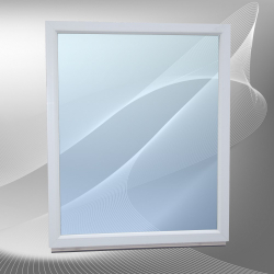 Окно ПВХ 700*1000, глухое, стеклопакет двухкамерный - Наши окна - магазин готовых пластиковых окон и дверей