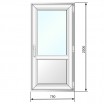 Дверь балконная ПВХ стеклопакет энергосбер 750*2200 - Наши окна - магазин готовых пластиковых окон и дверей