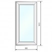 Окно REHAU-GRAZIO глухое, стеклопакет 40 мм, 850*1610 - Наши окна - магазин готовых пластиковых окон и дверей