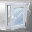 Окно ПВХ 600*615, поворотно-откидное, стеклопакет двухкамерный - Наши окна - магазин готовых пластиковых окон и дверей