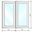 Лоджия двухстворчатая откатная алюминиевая 1070*1040 - Наши окна - магазин готовых пластиковых окон и дверей