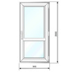 Балконная дверь ПВХ 966*2000 мм, по+мп, СПД 40 - Наши окна - магазин готовых пластиковых окон и дверей