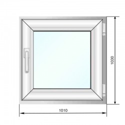 Окно поворотно-откидное KBE Gutwerk 1010*1030 - Наши окна - магазин готовых пластиковых окон и дверей
