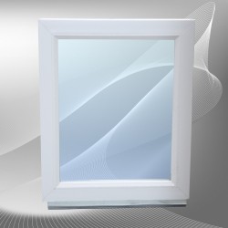 Окно ПВХ 800*800, глухое, стеклопакет однокамерный - Наши окна - магазин готовых пластиковых окон и дверей