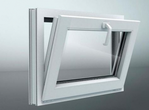 Окно ПВХ 700*500, фрамуга откидная, стеклопакет двухкамерный - Наши окна - магазин готовых пластиковых окон и дверей