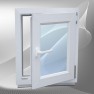 Окно ПВХ поворотно-откидное однокамерное 1000*1200 - Наши окна - магазин готовых пластиковых окон и дверей