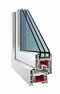 Окно ПВХ 1300*1300, поворотно-откидное, двухстворчатое, двухкамерный стеклопакет - Наши окна - магазин готовых пластиковых окон и дверей